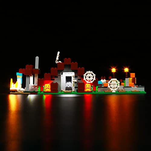 LocoLee Led Light Set Compatible with Lego 21190 Led Decoration Lighting Kit Compatible with Lego The Abandoned Village Building Blocks Model,Only Lights Set,No Model