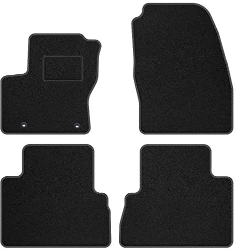 MatsMore Autoteppiche Automatten Velours Fussmatten passt für Ford Grand C-MAX II 2012-2019 - Standard, Gewebt, Grau fußmatten Auto - Erleben Sie neuen Fahrkomfort mit einem Velours- Auto fußmatten