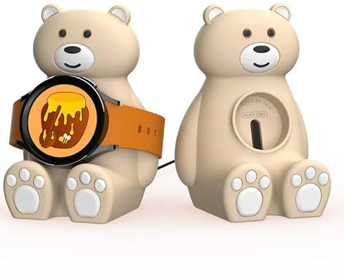 Sikai Smartwatch Ladestation Ständer Kompatibel mit Samsung Galaxy Watch 5 44mm,Galaxy Watch 5 Pro,Watch 5 (Pro) Golf Edition [40,44,45mm] (Khaki)