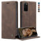 CaseMe Handyhülle für Samsung Galaxy S20 Hülle Premium Lederhülle Klappbar Flip Case Tasche Magnet Kartenfach Standfunktion Schutzhülle für Samsung Galaxy S20 6,2'' - Kaffee