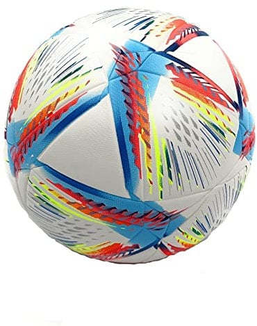 World Cup Quality Soccer Ball Size 5 Thermally Bonded Match Ball with Seamless Stitching Long Lasting Professional High Grade PU Leather- Pelota de Futbol- USA (World Cup)