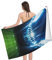 Strand Handtuch 80x130cm, American Football Arena Feld Mikrofaser Handtücher Erwachsene Drucktuch Weich Badetuch Groß, Für Picknick, Schwimmbad