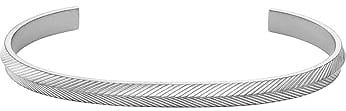 FOSSIL Herrenarmspange Harlow Linear Texture Edelstahl, JF04566040