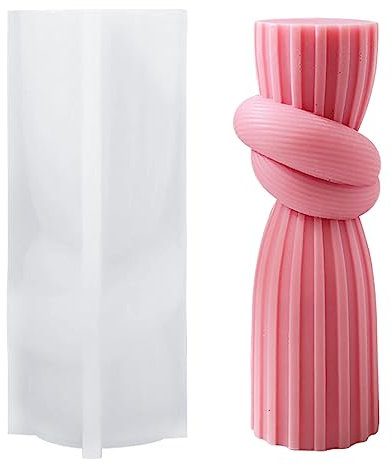EACHPT Kerzenform Silikon,Kerzenformen zum Gießen,Wellen Knoten 3D Kerzengießformen,Silikon Kerzen Gießformen für Duftkerzen, Handwerk Ornamente,Handgefertigte Seife