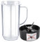 Magic Bullet Blender Cups,Tall 22oz Cup with Handle Cross Blade Replacement Part Compatible with Magic Bullet Blender Juicer Mixer Accessories 250W MB1001