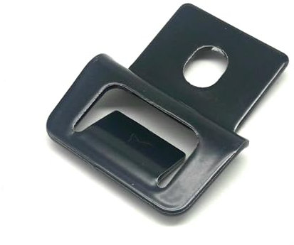 4x DSM Clips Adapter Edelstahl Anthrazit Doppelstabmattenzaun Halter Befestigung Zubehör Blumentopf Briefkasten Schilder