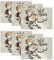 Artoid Mode Schneemann Schneeflocke Lass Es Schneien Weihnachten Platzsets 6er Set, 30x45cm Urlaub Tischsets Waschbar Platzdeckchen Küche Party Deko
