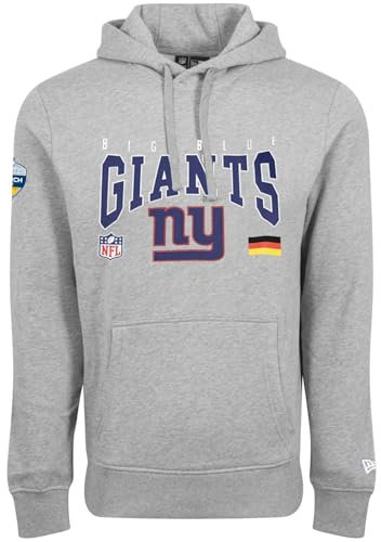 NEW YORK GIANTS Unisex Football Hooded Kapuzenpullover, Grey Med, 3XL EU