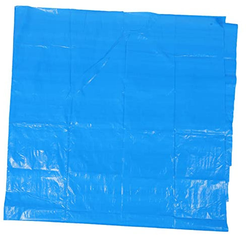 Happyyami Alfombra de Piscina Lona Aire paño de Pintura SPA Piscina pequeñas Piscina pequena picinanas Hinchable Protector de Piscina de Polvo Rectangular Lona a Prueba de Sol Blue