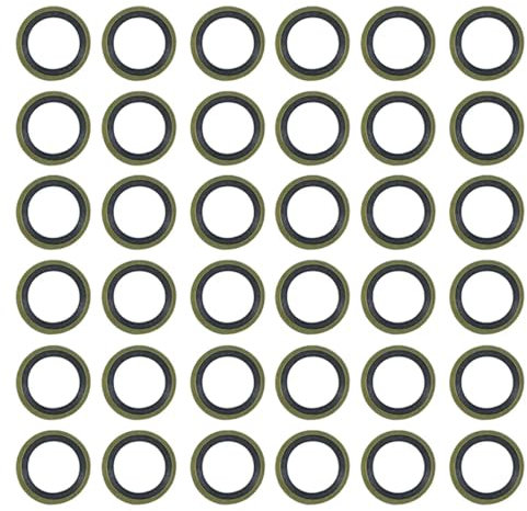 Jeu de Joints de rondelles de vis de vidange d'huile, Boulon Banjo M10, Compatible avec l'étrier de Tuyau de Pompe de Frein d'embrayage hydraulique de Moto, 40 pièces