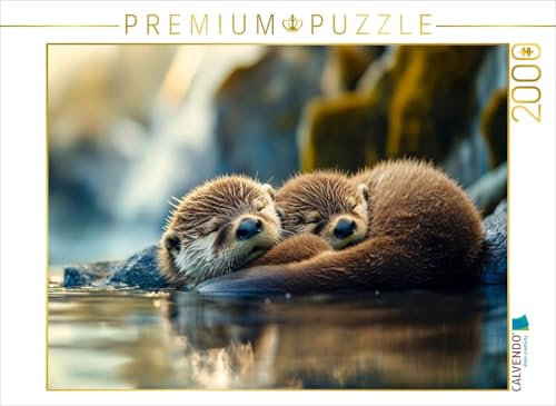 CALVENDO Puzzle Otter | 2000 Teile Lege-Größe 90 x 67 cm Foto-Puzzle für glückliche Stunden