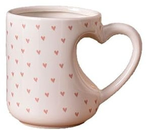420ML Liebe Becher Kreatives Büro Keramik Wasser Tasse Schöne Kaffeetasse Frühstückstasse Paar Cup Design Sense (Rosa Liebe)