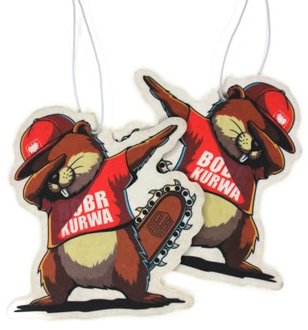 5x Auto Duftbaum Boba Bobr Bober Kurwa Duft Lufterfrischer Polen Biber Autoduft Aroma Innenraumduft Duftspender (5er Pack)