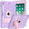 TOPWANT Case for iPad 6th 5th Generation (9.7 inch, 2018/2017), Shockproof Protective iPad 9.7 Case with Built-in Stand/Pencil Holder for iPad 6th/5th Gen, Air 2, Light Purple