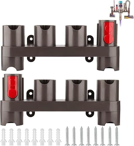 EPODA 2Pcs Docking Station Accessory Holder Attachments Organizer Accessory Holder for Dyson Gen5, V15, V10, V8, V7, V11, SV10, SV11-10 Storage Adapters for Vacuum Attachments(10 Storage Sockets)
