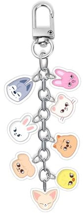FiveMileBro Stray Kids Acryl-Schlüsselanhänger | Niedliches Kpop Fan-Geschenk | Schlüsselanhänger für Rucksack, Tasche & Schlüsselbund