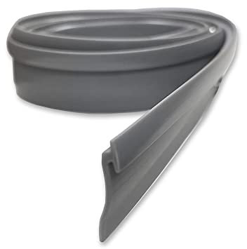 Gordon Glass® Gray Vinyl Framed Shower Door Drip Sweep Wipe Seal Angled 36 Long | Angled T Drip Gray Vinyl Seal Strip| Made in USA