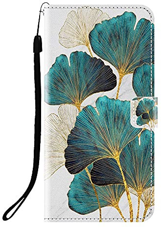 Sunrive Coque Compatible avec Motorola Edge 60 Fusion, Housse Mignon Étui avec Fonction de Support Etui Protecteur Protection Portefeuille Cas Magnétique PU Cuir(Q Feuille de Lotus)