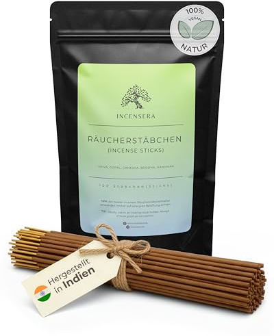 Incensera Räucherstäbchen - Little Han, GOP, Gan, Shi & Bud - Variety Pack | Perfekt für Meditation, Yoga, Chakren, Rauhnächte, Weihrauch Stäbchen zur Entspannung