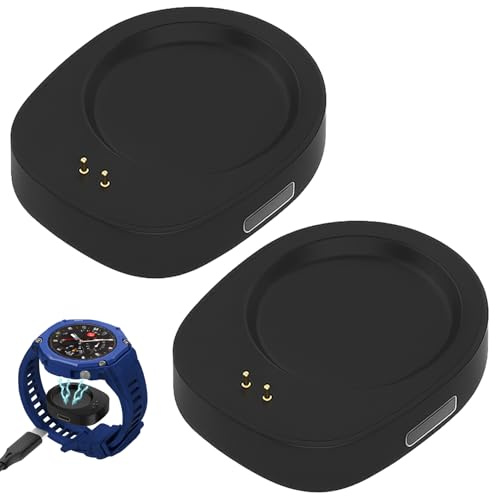 Menibeuty 2 Stück Uhr Ladegerät Typ-C Adapter Ladekabel Konverter für Amazf1t, Portable Smartwatch Zubehö, für T-Rex 3/T-Rex 3 Pro/Balance/Balance 2/Hel1o Strap Smartwatch Ladegerät (ohne Kabel)