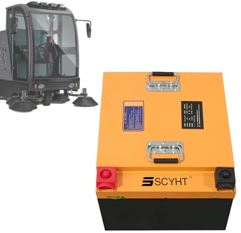 SSCYHT Batterie LiFePO4 25,6 V Batterie au Lithium 205 Ah Batteries Rechargeables 25,6 V Batteries Li-ION pour autolaveuses et balayeuses pour Moteurs 250 W à 5 248 W avec BMS