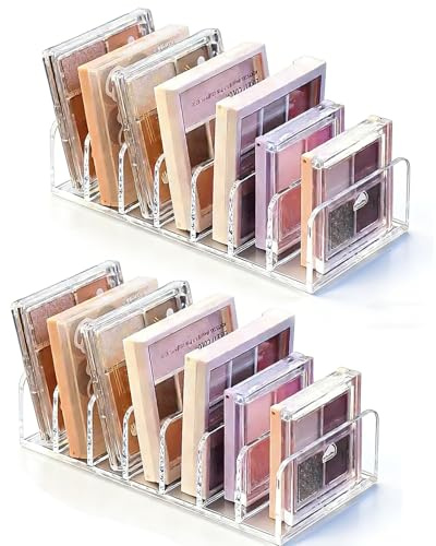 ROKZELT 2 Stücks Briefhalter aus Acryl – Briefständer, 7 Fächer, transparent & pflegeleicht, Schreibtisch Briefablage/Ablagesystem für Büro, Familie, Homeoffice, Schule, HBT: 17 x 8.5 x 4 cm