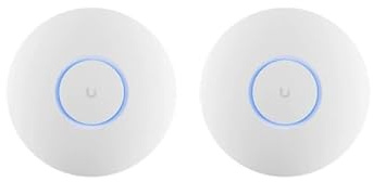 Ubiquiti UniFi U6+ WiFi 6 AX3000 Access Point Bundle 2 Pezzi – Dual Band 2.4GHz 5GHz, PoE, Router Wireless Professionale, Ripetitore WiFi, Sistema Mesh, Access Point da Soffitto/Parete