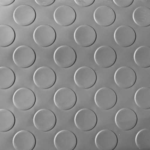Tapete Protector Resistente, Corredor De Piso Resistente, Tapete De Goma For Piso, Insonorización Y Absorción De Impactos, For Taller, Remolque RV(Grey,1.3x2m/4.2x6.5ft)