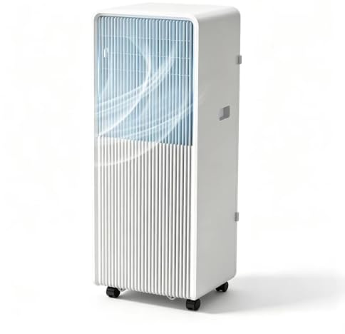 10000 BTU Air Conditioner, 3-in-1 Cooling, Dehumidifier, Fan for up to 500 Sq Ft, Digital Display, Multi-Speed for Home & Office