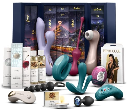 EIS Premium erotischer Adventskalender 2026 für Erwachsene Single und Paare | Sex-Spielzeug Geschenk inkl. Satisfyer & FUN Factory | Set mit 900€ Warenwert | Vibrator & Sex Toys | Erotisches Kartenspiel