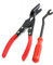 2 PCS Heavy Duty Klammerentferner, Nageleisen, Verschluss Entferner Steel Trim Panel Clip Staple Polsterung Entfernung Zange zerlegen Fahrzeug Repair Kits für Auto Tür