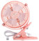 KEYNICE Mini USB Fan - 4 Inch Portable Cooling Fan with 2 Speeds, Quiet for Office, Home, Car - Powered by PC/Power Bank - Pink
