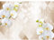 Runa Art Fototapete Blumen Orchidee Abstrakt Modern Vlies Wohnzimmer Schlafzimmer - Made in Germany - Beige 9342010a