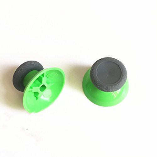 2 tapas de palanca de mando analógica 3D para pulgar de repuesto para Xbox One, Xbox One, Xbox One, Slim, Xbox One, Elite, Xbox, One X, control de palancas, piezas de reparación (verde)