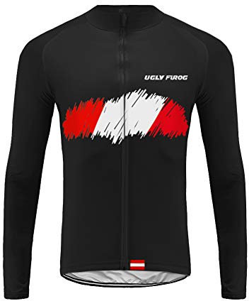 UGLY FROG Herren Jacke/Trikots Winddichte wasserdichte Lauf- Fahrradjacke MTB Mountainbike Jacket Visible Reflektierend, Fleece Warm Jacket für Winter Voller Reißverschluss