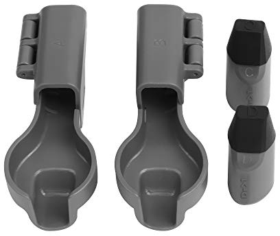 DR1 - Rallonges de Train d'Atterrissage pour Drones DJI Mavic 2 Pro et Mavic 2 Zoom, Accessoires pour une Stabilité et une Absorption des Chocs Accrues, Support de Jambe Pliante - Gris