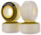 TITUS Skateboard Rollen Classic Bicolor Regular mit der Härte 101A in White-Yellow 51 mm | Allrounder Skateboard Wheels in guter Qualität | Premium Skateboard Räder