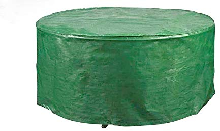 ADEPTNA Heavy Duty LARGE Round Patio Furniture Table Chairs Cover – Protects your Table and Chairs All Year Round from the Weather Dirt and Grime (140CM X 94CM)