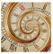 RELEESSS Servietten Alte Spirale Uhr Wiederverwendbar 50 x 50 cm f¨¹r Home Dinning, Urlaub, Geburtstag, Party, Hochzeit, Restaurant, Indoor Outdoor Tischdekoration, 1 St¨¹ck