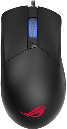 ASUS ROG Gladius III Wired Gaming Mouse | Tuned 19,000 DPI Sensor, Hot Swappable Push-Fit II Switches, Ergo Shape, ROG Omni Mouse Feet, ROG Paracord and Aura Sync RGB Lighting,Black