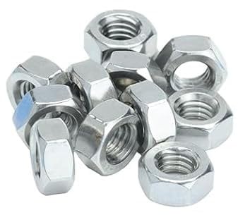 M10 (10mm) Hex Full Nut - A2 Stainless Steel (Pack of 10)