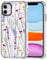 MOSNOVO Case for iPhone 11, [Buffertech 6.6ft Military-Grade Drop Protection] [Anti Peel Off Tech] Clear TPU Bumper Phone Case Cover Design - Floral Garden