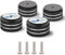 Speaker Shock Absorber Feet YuanYong 40 x 20 mm - Pies aislantes para altavoces con adhesivos 3M, anillos de goma antideslizantes para audio, altavoces, subwoofer, cine en casa, 4 unidades (negro)