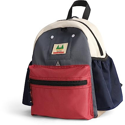 HPLQQ Kinderrucksack mit Brustgurt & Namen Kindergartenrucksack Kindergarten Tasche Mini Kleinkind Kita Rucksack Schulrucksack für Kinder Mädchen Jungen ab 2-4 Jahren,B1-Blau Rot
