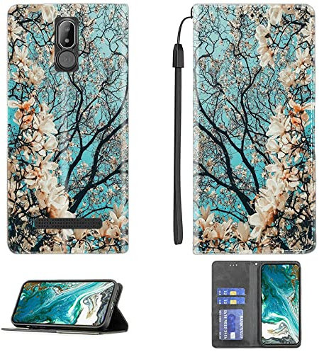 Cover per brondi Amico Smartphone S Nero Custodia Comaptibile con brondi Amico Smartphone S Nero Case Custodia Cover Supporto Premium in PU XXF Blue