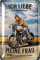 LANOLU Blechschild retro - Ich liebe meine Frau Motorrad Deko - Motorrad Geschenke für Männer und Biker - lustige Sprüche Schild für Werkstatt und Garage - Deko vintage Metallschild 20x30cm