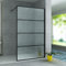 Aloni Duschwand Teko schwarz matt Streifen 140x200 8mm