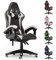 bigzzia Sedia Gaming, Sedia Girevole ergonomica, PU Poltrona Racing (White)