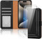 iCatchy for iPhone 15 Pro Max Case with 2x Screen Protector Leather Magnetic Flip Cover Card Holder Kickstand Feature Full Protection Phone Cover Compatible with iPhone 15 Pro Max (Black)