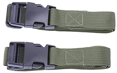 PACKOVE 2stücke Gepäckgurt Schnellverschluss Luggage Fastening Belt Für Camping Und Outdoor-aktivitäten Strapazierfähige Verbindung Für Rucksäcke Und Zeltzubehör Militärgrün